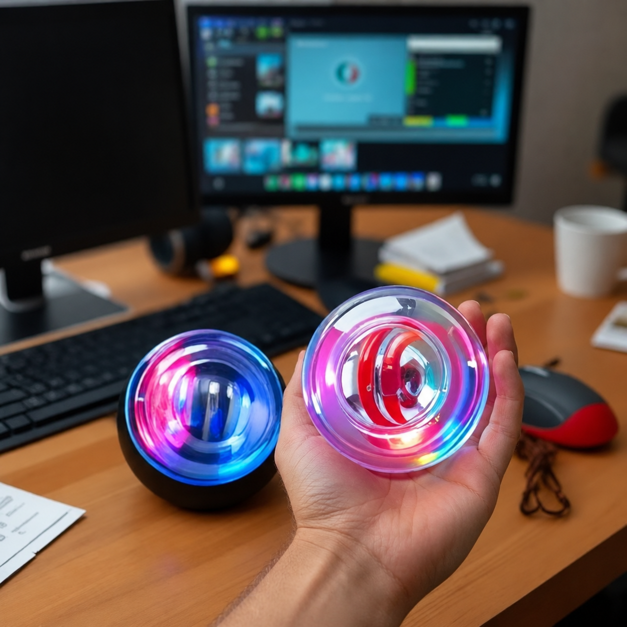 LED Gyroscopic Wrist & Grip Trainer