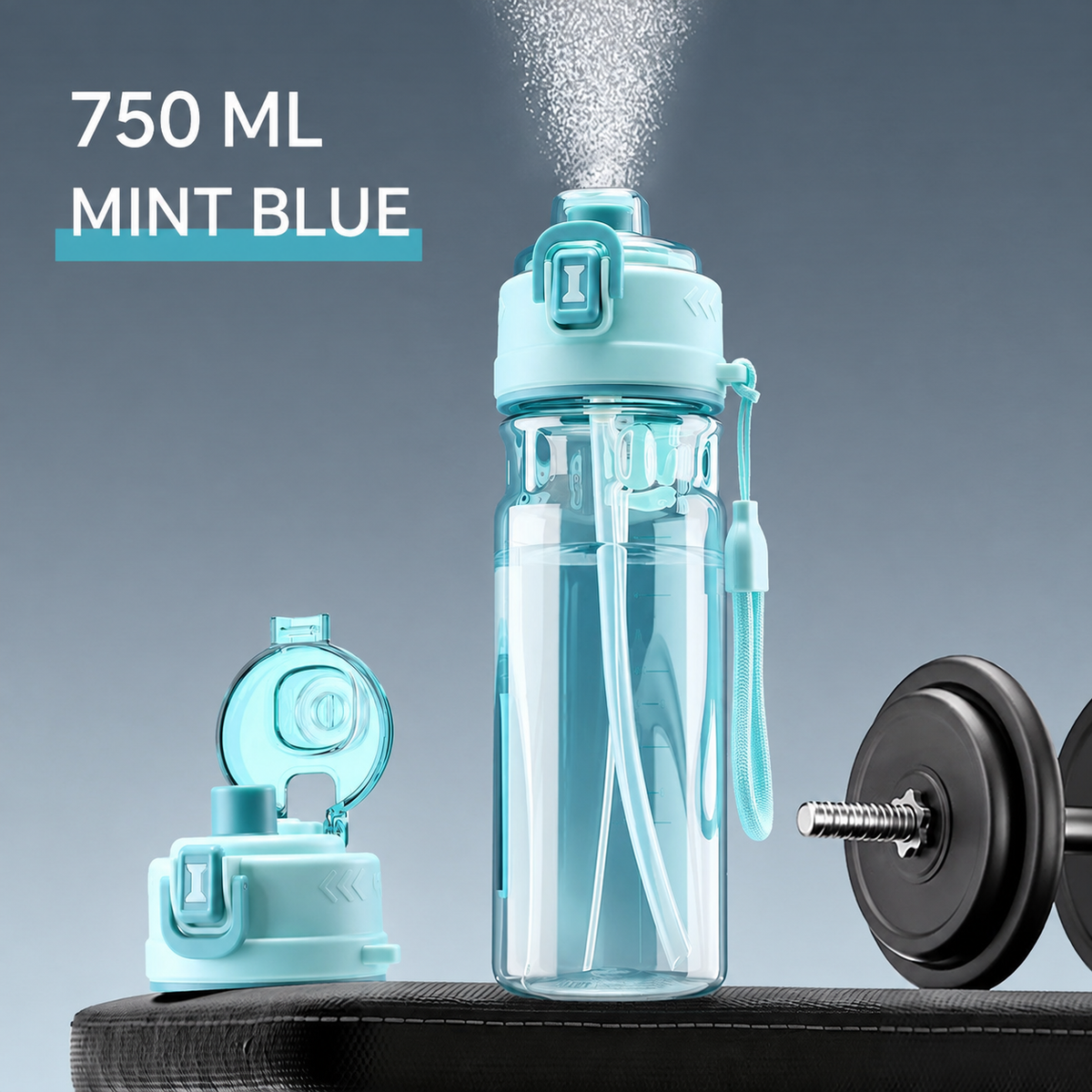 2-in-1 Mist Spray Sports Bottle