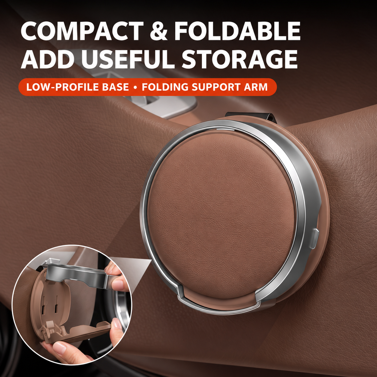 Foldaway Car Cup Holder
