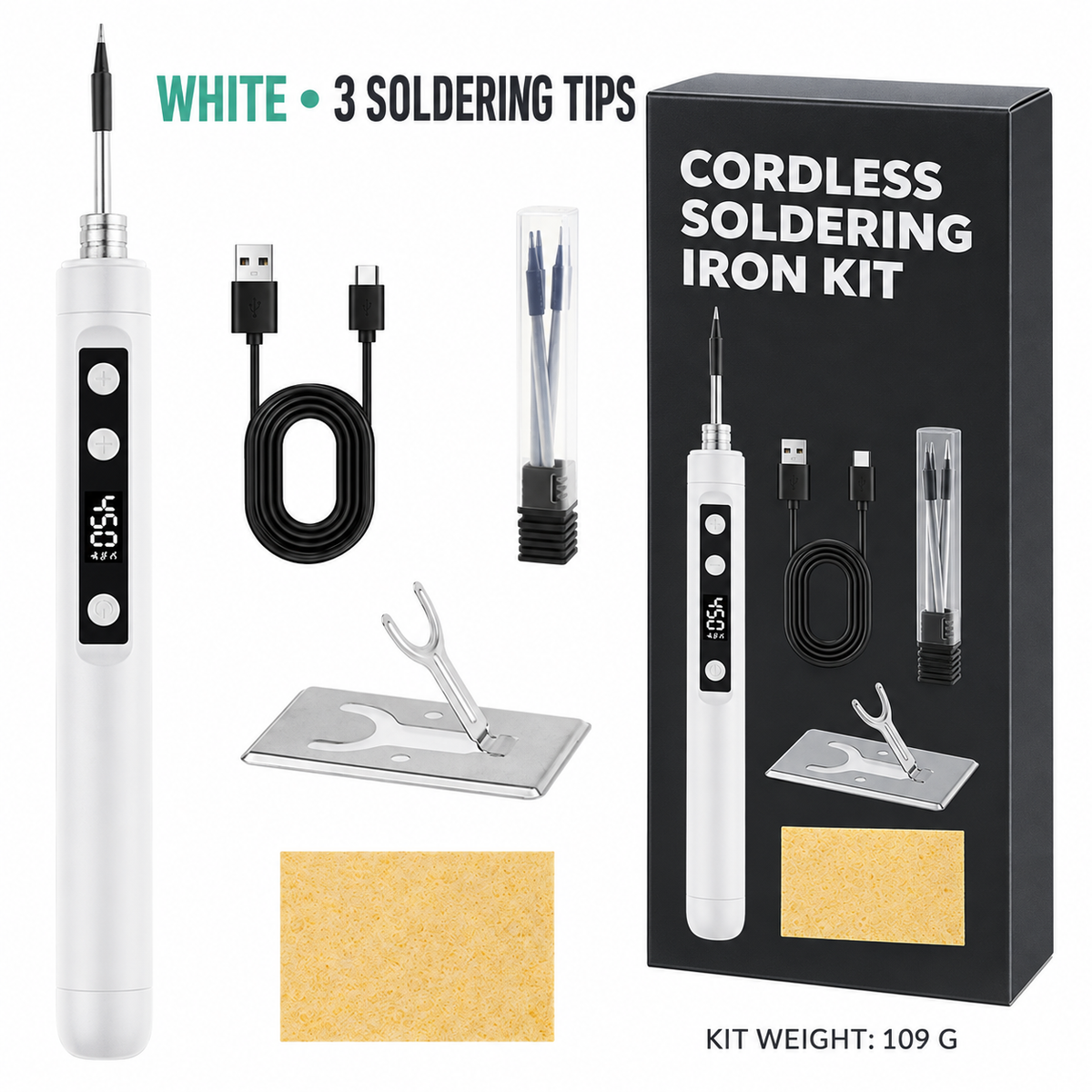Cordless Digital Soldering Iron Kit