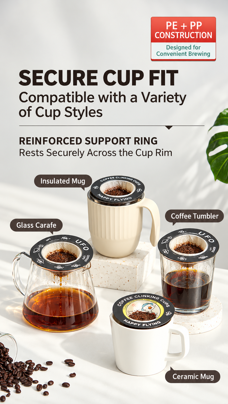 Cup-Top Pour-Over Coffee Filters