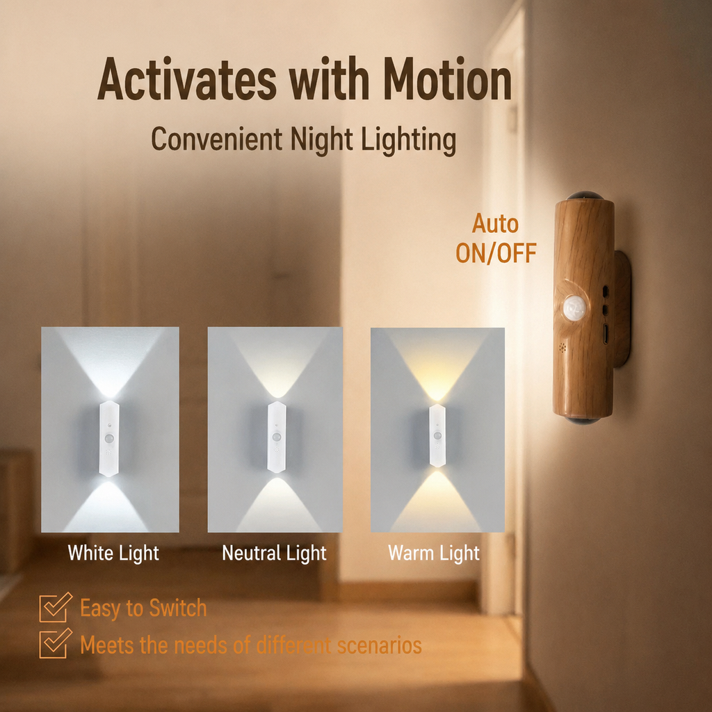 RGB Motion Sensor Night Light