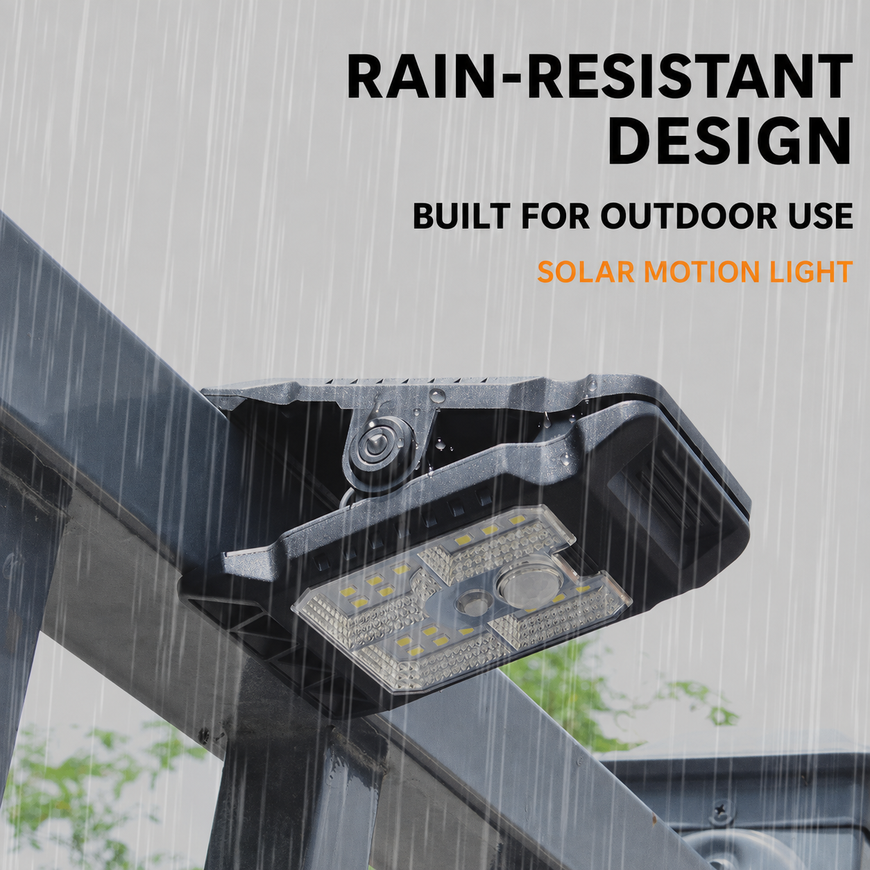 Clip-On Solar Motion Sensor Outdoor Light
