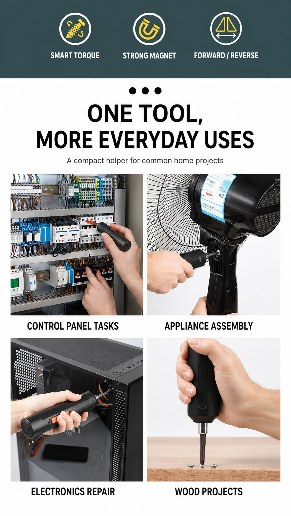 PowerFix 47-Piece Cordless Tool Kit