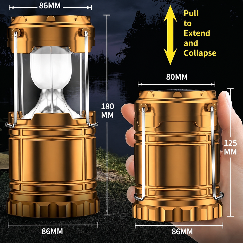 4-in-1 Solar Camping Lantern