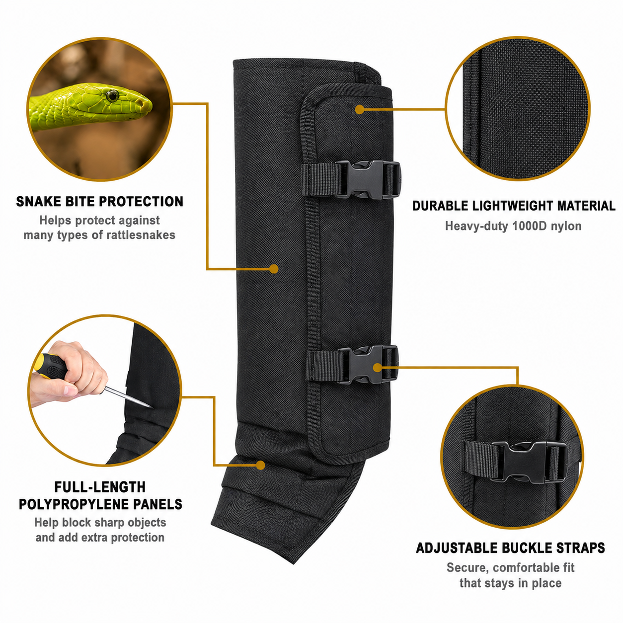 Protective Outdoor Leg Gaiters