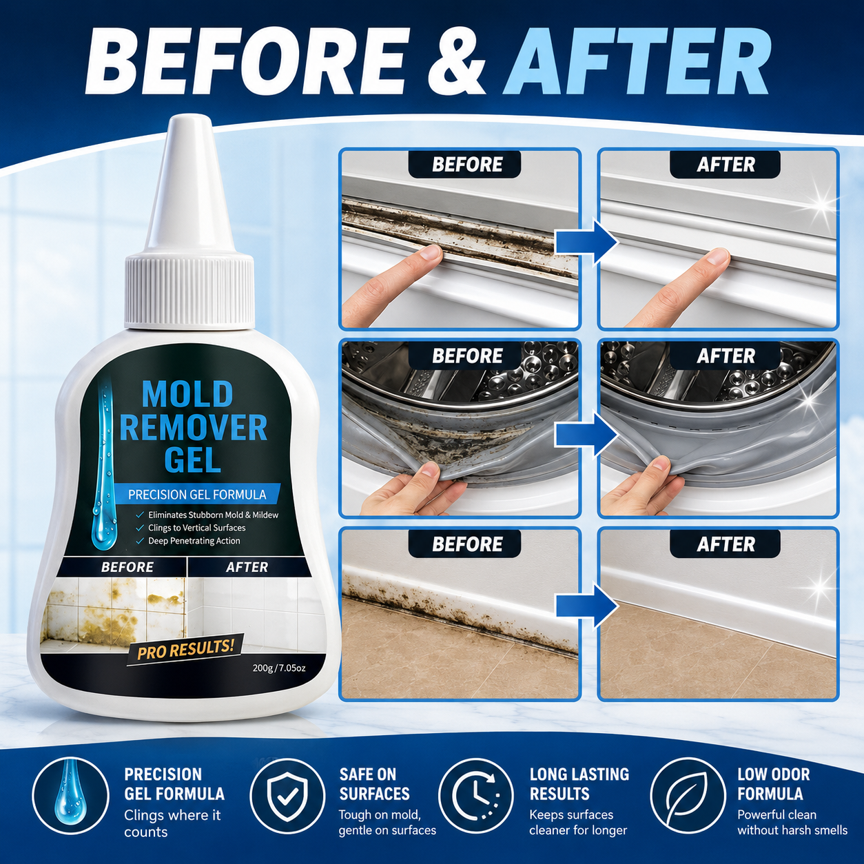Precision Mold & Mildew Remover Gel