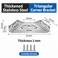 Stainless Steel Triangular Corner Brackets