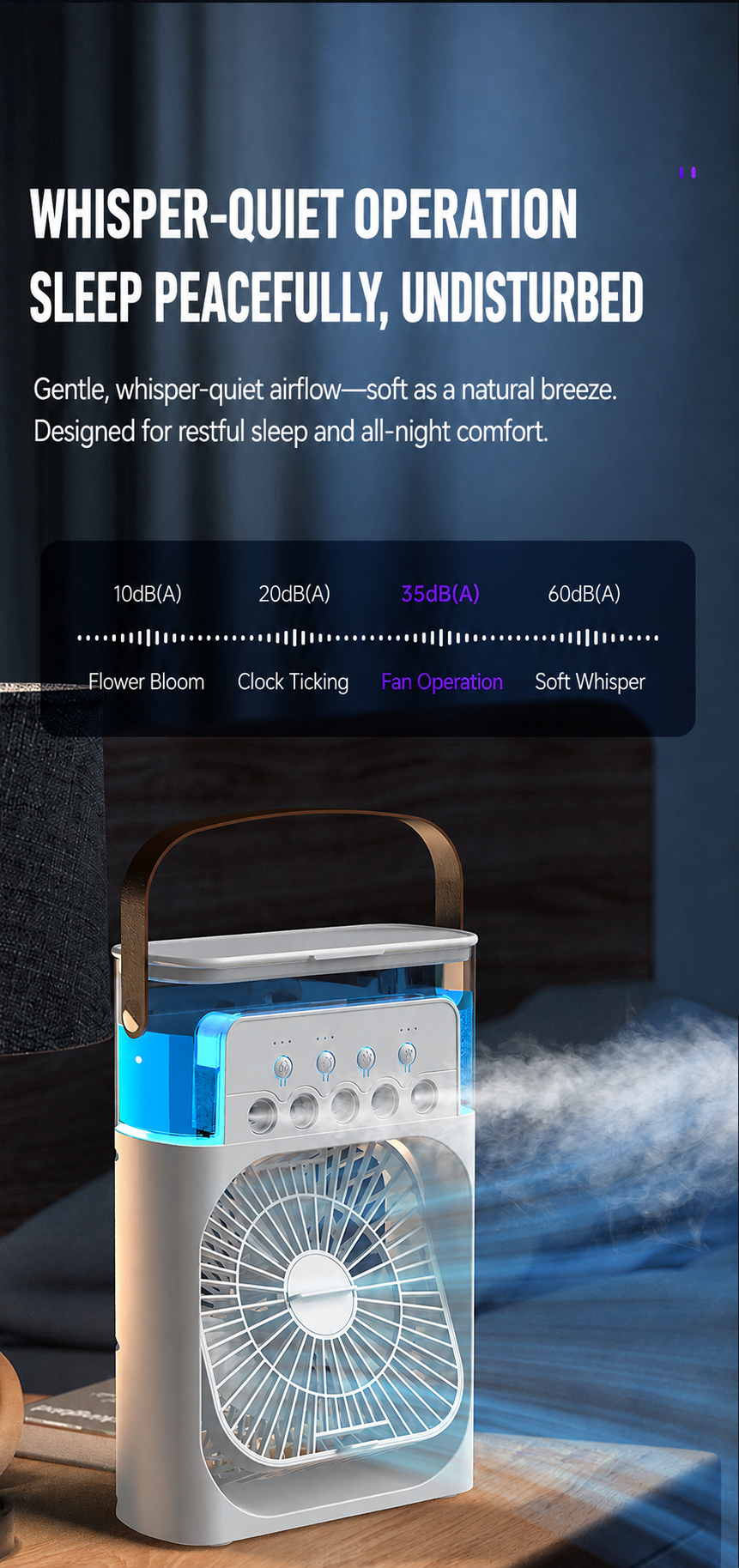 Portable Mist Cooling Fan