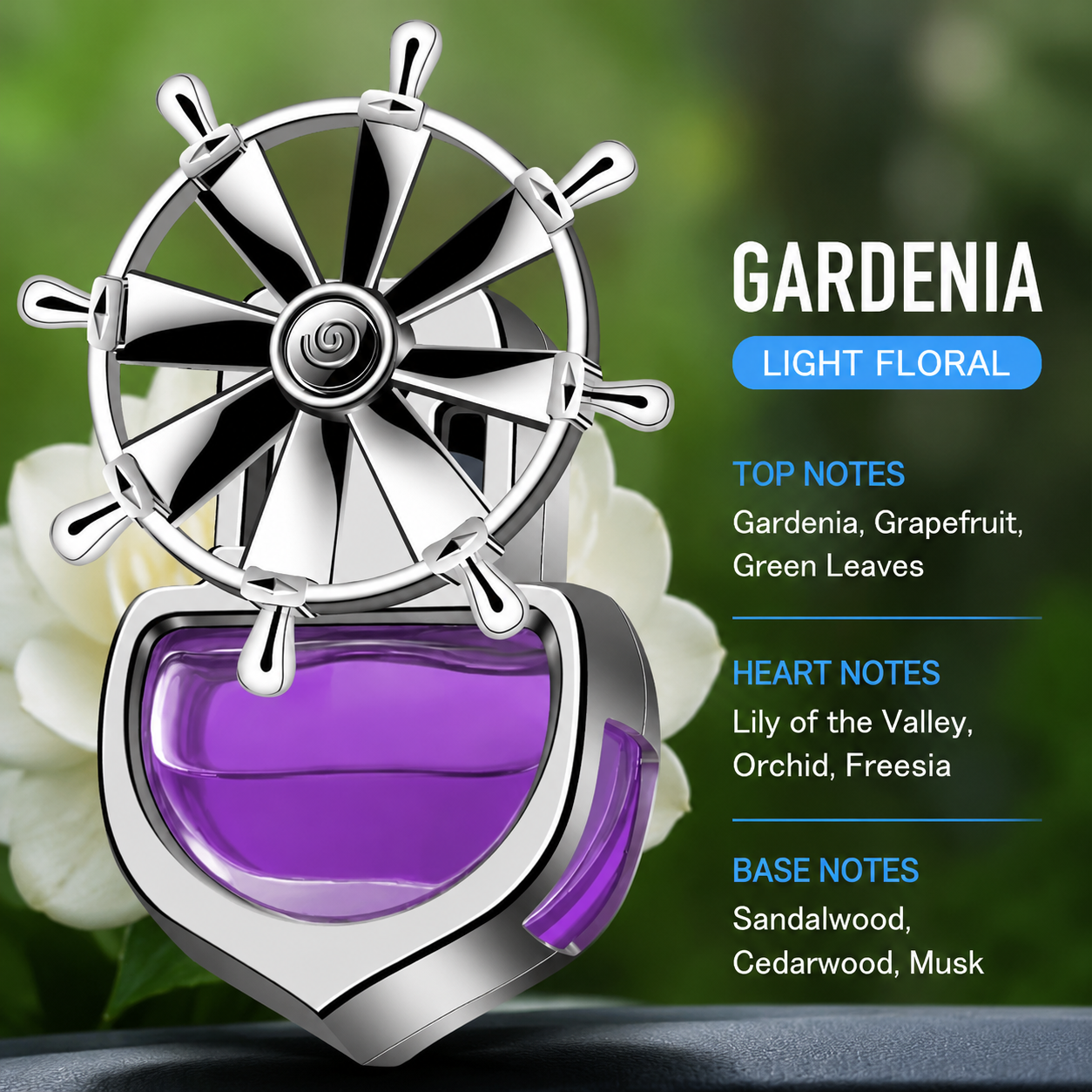Luxury Helm Wheel Car Air Vent Diffuser