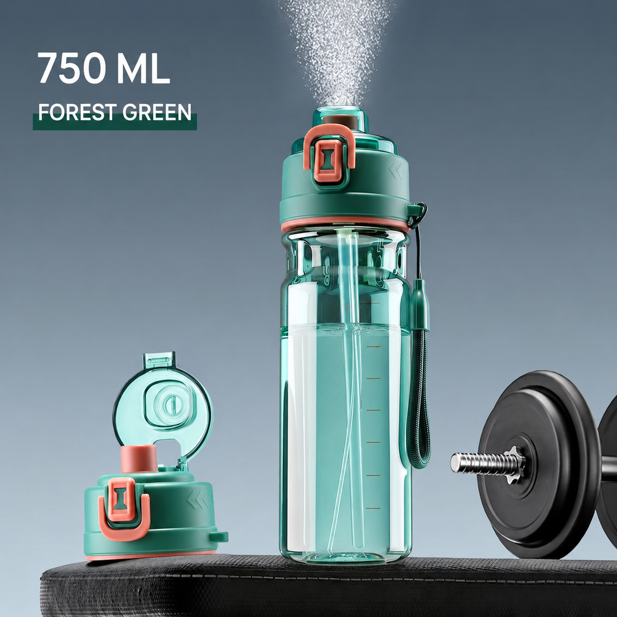 2-in-1 Mist Spray Sports Bottle