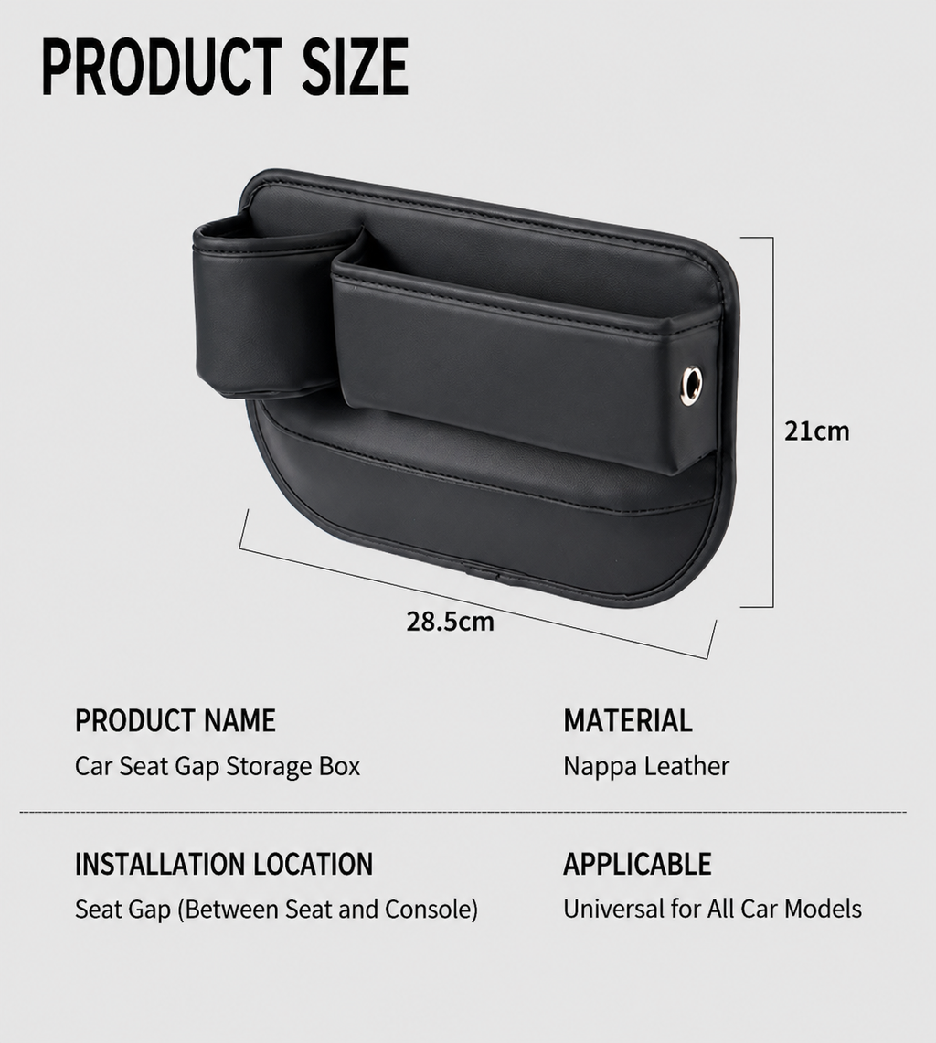 Universal Car Seat Gap Storage Box Organizer