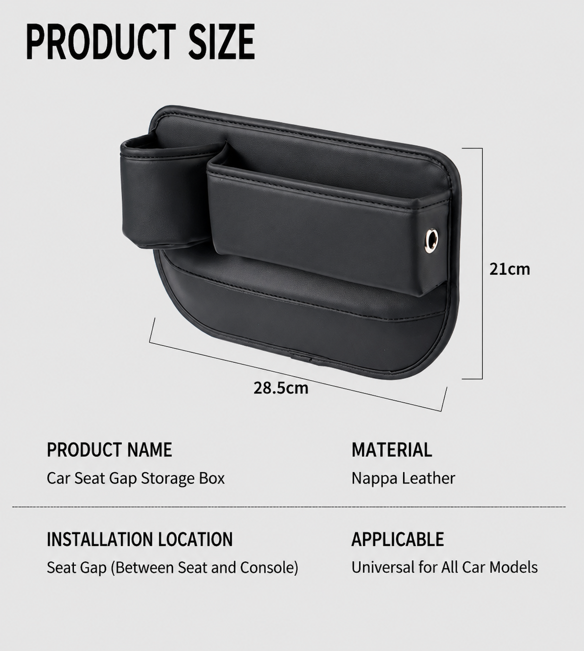 Universal Car Seat Gap Storage Box Organizer