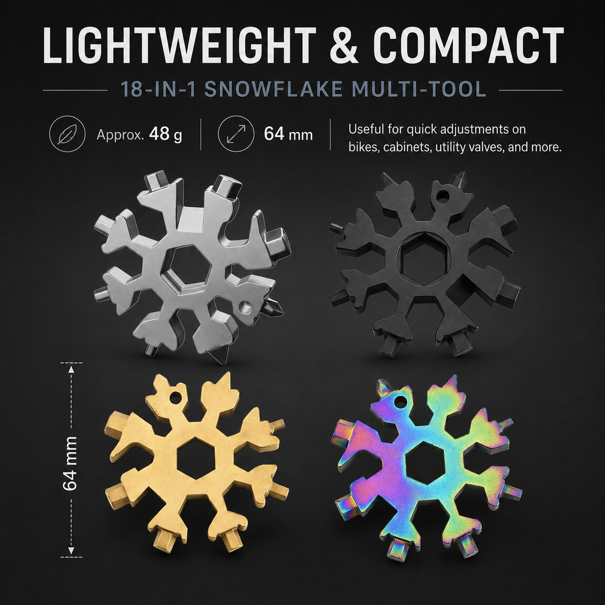 18-in-1 Snowflake Multi-Tool