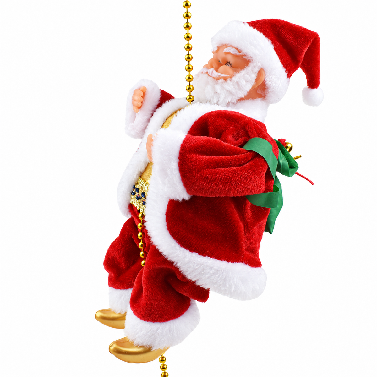 Beaded Chain Climbing Santa