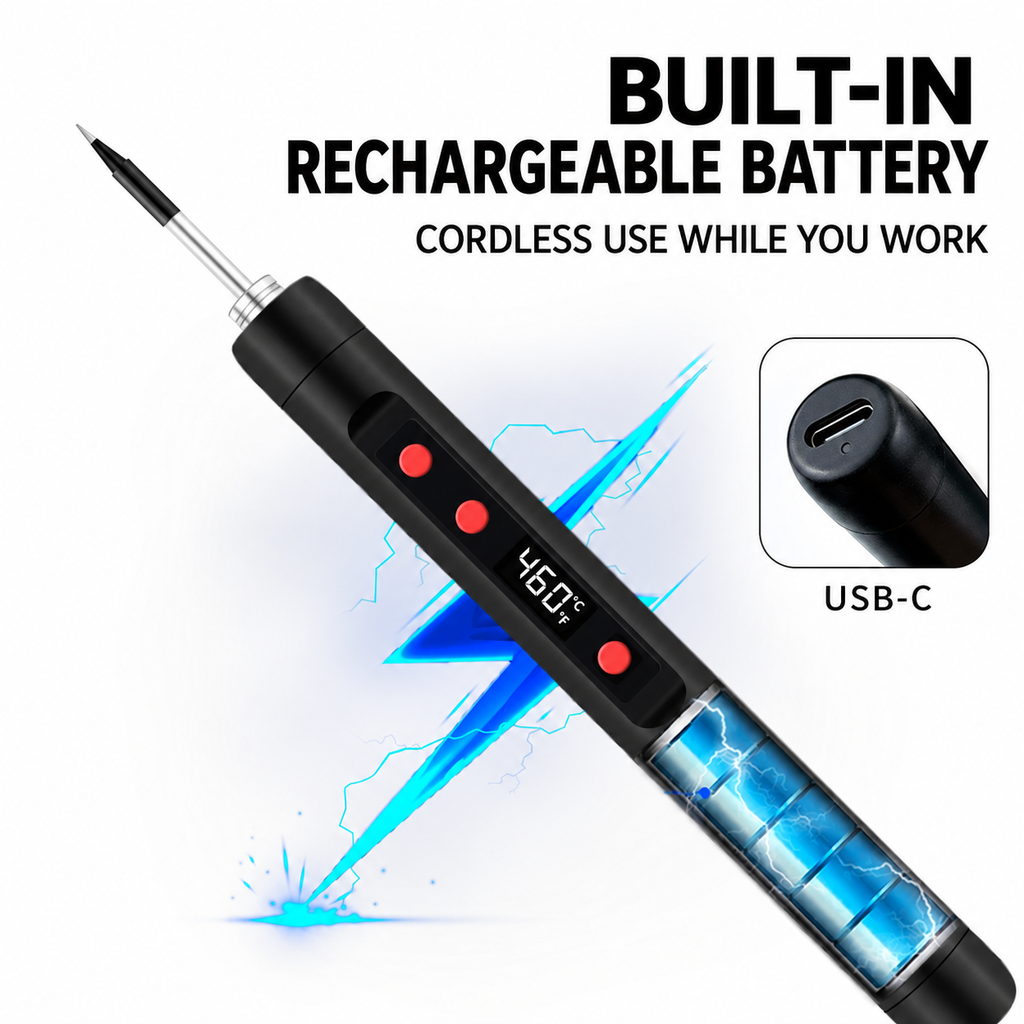Cordless Digital Soldering Iron Kit