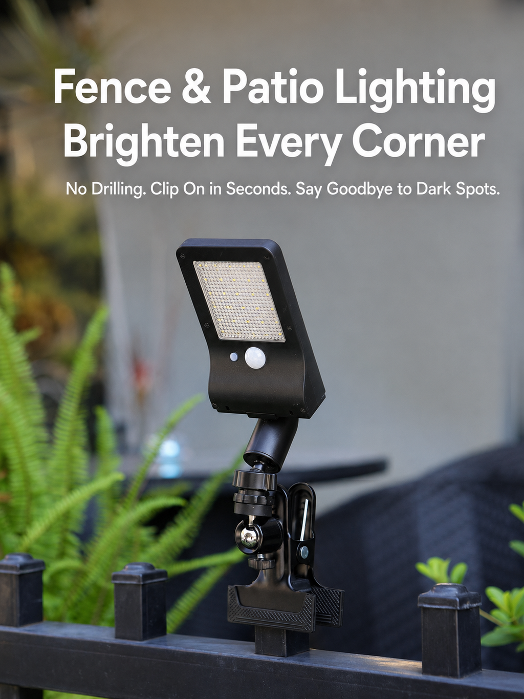 Clip-On Motion Sensor Outdoor Light