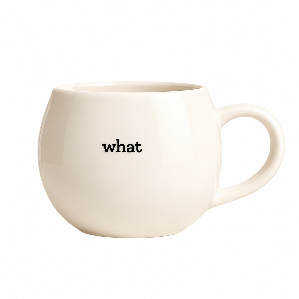 Funny “What” Ceramic Coffee Mug