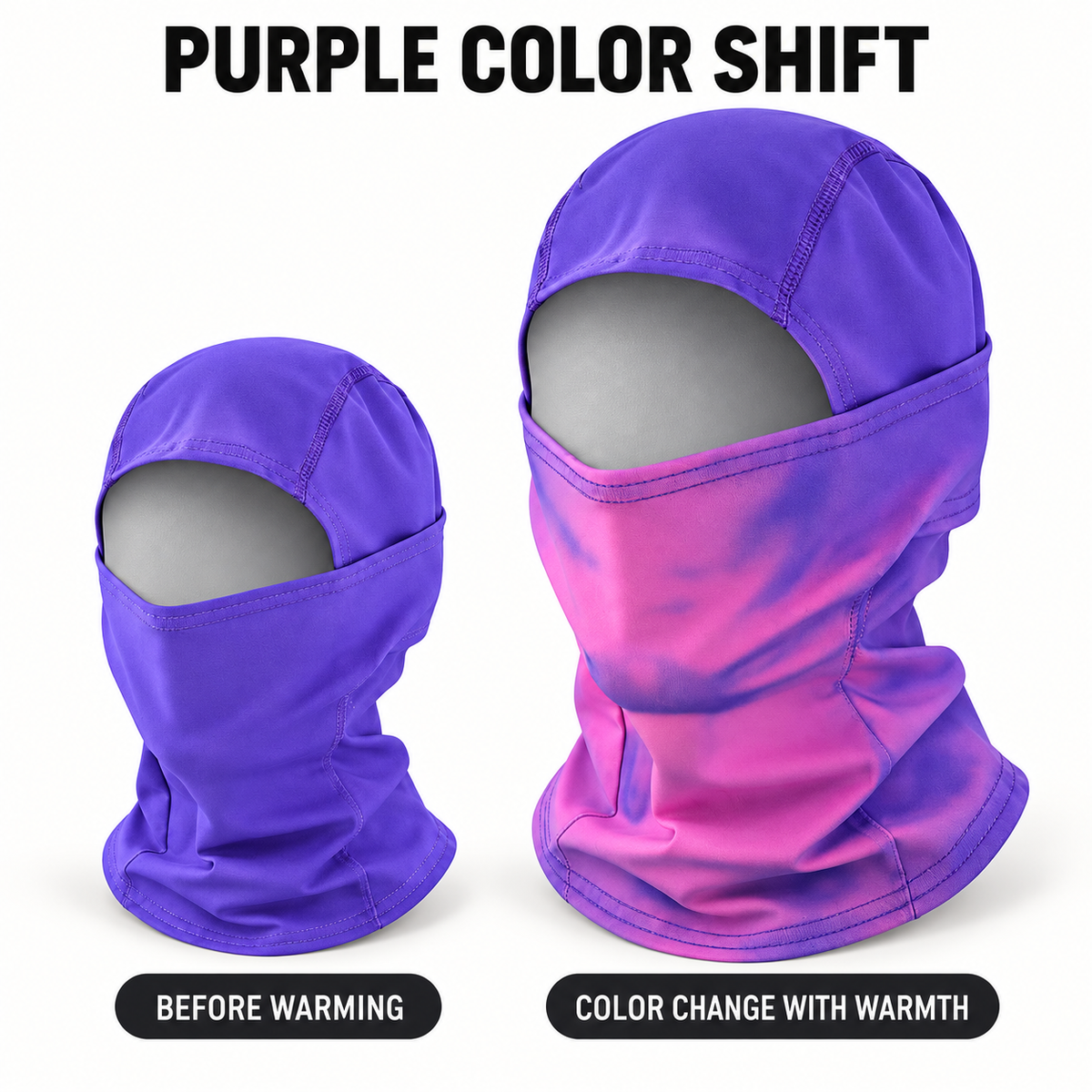 Heat-Reactive Color-Shift Balaclava