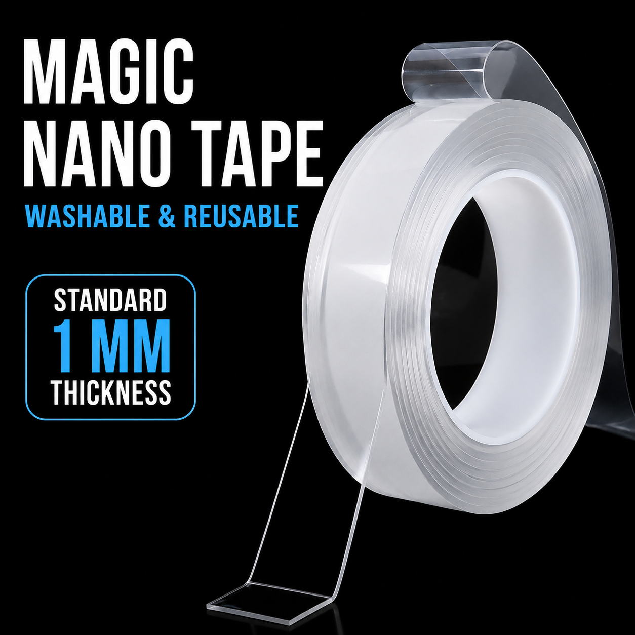 Reusable Nano Grip Mounting Tape