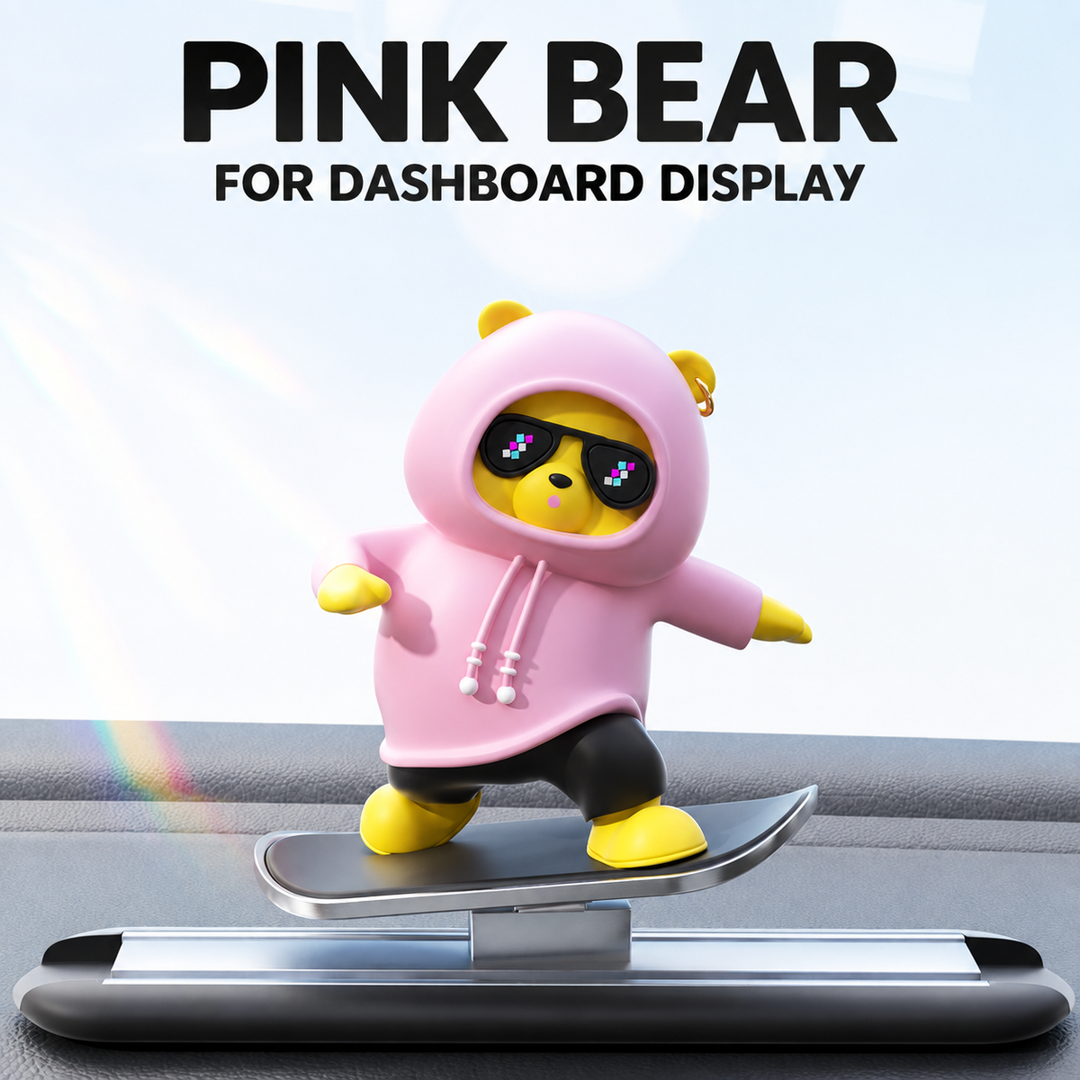 Sliding Bear Dashboard Ornament