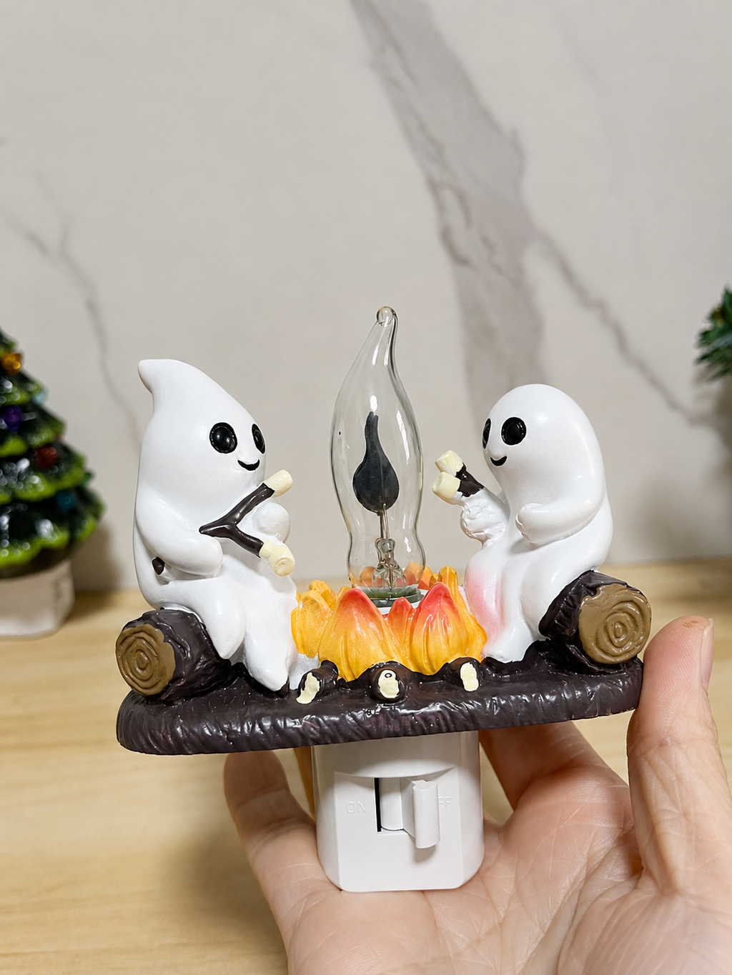 Ghost Campfire Flickering Nightlight