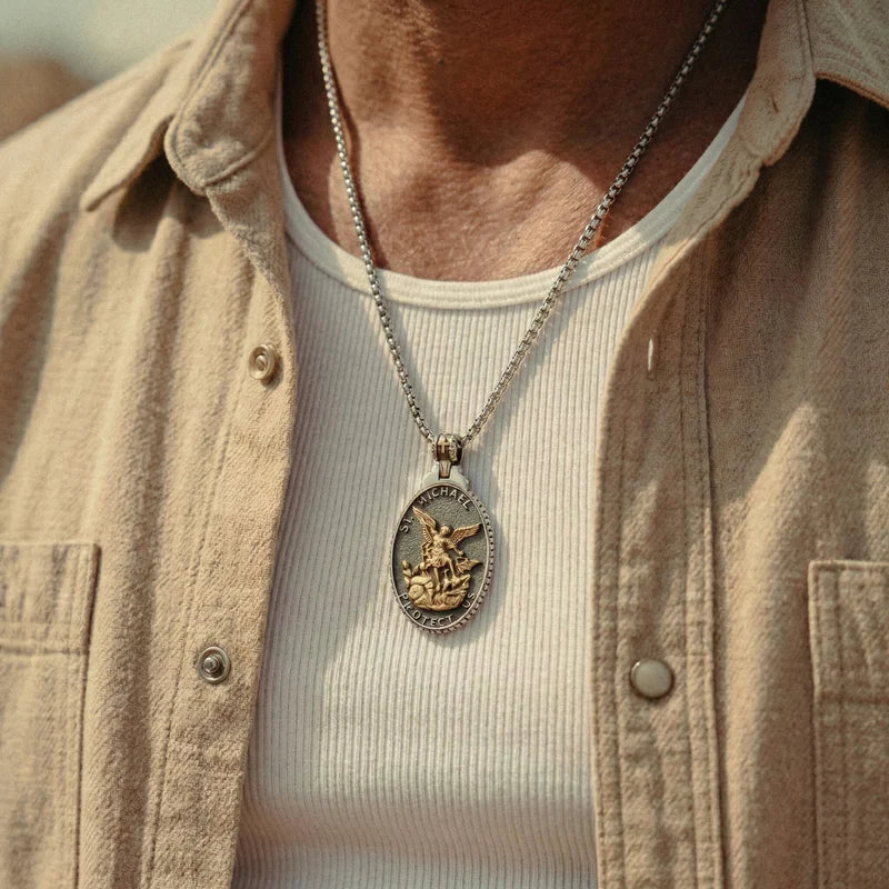 ST. MICHAELS BADGE.